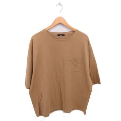 ハレ HARE Tシャツ カットソー ボートネック ビッグシルエット ゆったり 半袖 S ベージュ 茶 /TTのサムネイル
