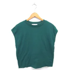 センスオブプレイス バイ アーバンリサーチ Sense of Place by Urban Research カットソー Tシャツ ワイド ボートネック ノースリーブ FREE 緑 グリーン /TTのサムネイル
