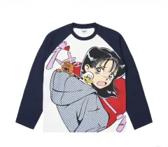 L パレス アニメ ラグラン ネイビー Tシャツのサムネイル
