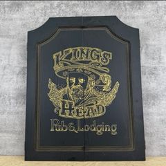 年末セール‼️オランダ製 希少ダーツボード KINGS HEAD 木製ボックス