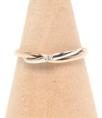 美品 サマンサティアラ リング 指輪 K10 SV950 ダイヤ 0.01ct レディース SIZE 11号 Samantha Tiaraのサムネイル