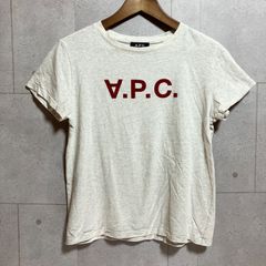 A.P.C. アーペーセー V.P.C. ロゴ Tシャツ ショートスリーブ カットソー 半袖 トップス S ライトグレー メンズ レディース SU-31-4