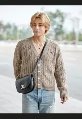 xxl Celine セリーヌ V カシミア カーディガン ネイビーのサムネイル