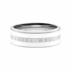 【ギフト対応可】ダニエルウェリントン DANIEL WELLINGTON リング Emalie Ring Satin White S アクセサリー ジュエリー 指輪 シルバー ホワイト 高級感 上品 人気 ブランド おしゃれ 誕生日 記念 プレゼント 送料無料のサムネイル