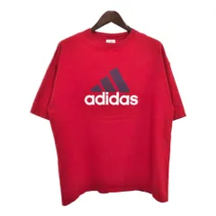 adidas アディダス ロゴ 半袖Ｔシャツ スポーツ レッド(メンズ XL)中古 古着 T7576