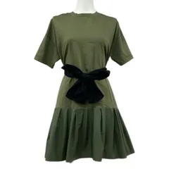 Grace Class(グレースクラス) チュニック サイズ36 S レディース美品  - 0221142177 カーキ 半袖/異素材切替/ティアード/タフタリボン付きのサムネイル