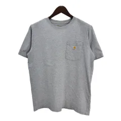 Carhartt カーハート ワンポイントロゴ ポケットＴシャツ グレー(メンズ L)中古 古着 T9121のサムネイル