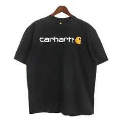 Carhartt カーハート 半袖Ｔシャツ ロゴ ブラック (メンズ XL) 中古 古着 T4582のサムネイル