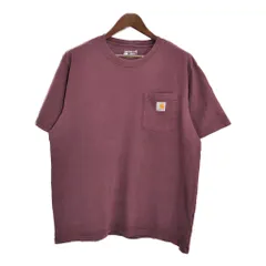 Carhartt カーハート ポケットＴシャツ ワインレッド (メンズ L) 中古 古着 T4673のサムネイル
