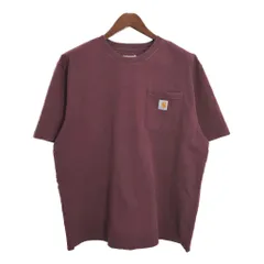 Carhartt カーハート ポケットＴシャツ ワインレッド (メンズ L) 中古 古着 T4679のサムネイル