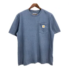 Carhartt カーハート ポケットＴシャツ ブルー (メンズ L) 中古 古着 T4811のサムネイル