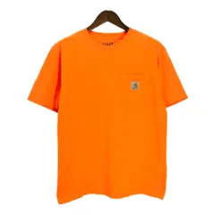 Carhartt カーハート ワンポイントロゴ ポケットＴシャツ オレンジ(メンズ M)中古 古着 T5298のサムネイル