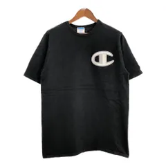 Champion チャンピオン ロゴ 半袖Ｔシャツ ブラック(メンズ XL)中古 古着 U0360のサムネイル