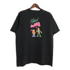 Champion チャンピオン セサミストリート SESAME STREET Ｔシャツ キャラクター ブラック(メンズ L相当)中古 古着 U1204のサムネイル