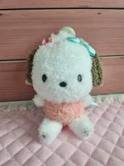 (日本正規品) サンリオ 룬룬リボンシリーズ ぬいぐるみキーホルダー ポチャッコ