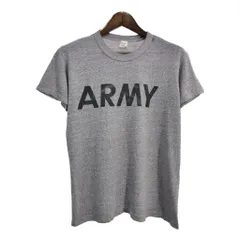90年代 USA製 Champion チャンピオン U.S.ARMY トレーニングTシャツ グレー(メンズ SMALL)中古 古着 T8453のサムネイル