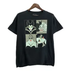 Disney VILLAINS ディズニー ヴィランズ 半袖Ｔシャツ キャラクター ブラック(メンズ L)中古 古着 U1404