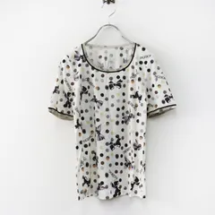 インゲボルグ INGEBORG ドットリボンプリント ストレッチ半袖Tシャツ 9 ホワイト系┃水玉 TEE トップス ブラウス【2400015003382】のサムネイル