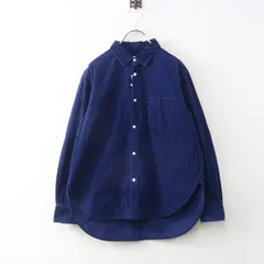 未使用 オールドマンズテーラー R&D.M.Co- INDIGO LIGHT CORDUROY SHIRT インディゴ コーデュロイ シャツ  M｜ブルー【2400014986662】のサムネイル