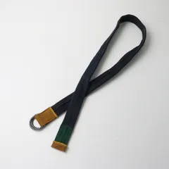 フォーティーファイブアール 45R チューブラーのミリタリーニットベルト ｜ネイビー インディゴ 藍染め アクセサリー【2400014853360】のサムネイル
