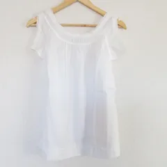 美品 SEE BY CHLOE シーバイクロエ オープンショルダー プルオーバー ブラウス 38 ホワイト レディース 古着 中古 USEDのサムネイル