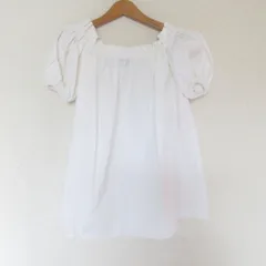 美品 PINKO ピンコ 半袖 ギャザーブラウス サイズ38 ホワイト レディース 古着 中古 USEDのサムネイル