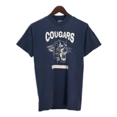 90年代 FRUIT OF THE LOOM フルーツオブザルーム 半袖Ｔシャツ カレッジ ネイビー(メンズ M)中古 古着 T8765のサムネイル