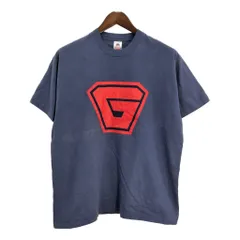 90年代 USA製 FRUIT OF THE LOOM フルーツオブザルーム 半袖Ｔシャツ ネイビー（メンズ XL ）中古 古着 T5123のサムネイル