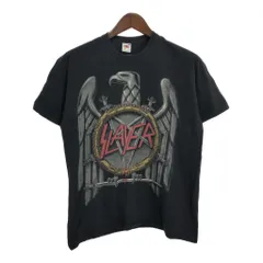SLAYER スレイヤー 半袖Ｔシャツ バンド ブラック（メンズ L ）中古 古着 T5470のサムネイル