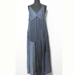 美品 Rito リト パッチワーク キャミワンピース 0771RTS007A サイズ38 ネイビー レディース 古着 中古 USEDのサムネイル