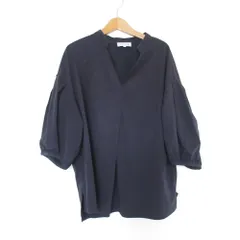 良品 MACKINTOSH マッキントッシュ パフスリーブ 半袖 ブラウス 44 ネイビー レディース 古着 中古 USEDのサムネイル