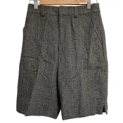 美品 22AW JOURNAL STANDARD ジャーナルスタンダード ウールミックスハーフパンツ グレンチェック ショートパンツ サイズ36 グレー系 レディース 古着 中古 USEDのサムネイル