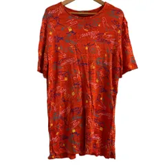 美品 MISSONI ミッソーニ ロゴプリント ニットカットソー レッド レディース 古着 中古 USEDのサムネイル