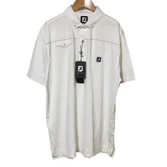 良品 FootJoy フットジョイ ゴルフ ポロシャツ 2XL ホワイト  メンズ 古着 中古 USEDのサムネイル