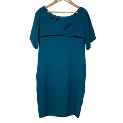良品 narciso rodriguez ナルシソ ロドリゲス ノースリーブ レイヤード ワンピース 38 グリーン レディース 古着 中古 USEDのサムネイル