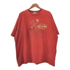HARLEY DAVIDSON ハーレーダビッドソン モーターサイクル Ｔシャツ レッド(メンズ 3XL)中古 古着 U1776のサムネイル