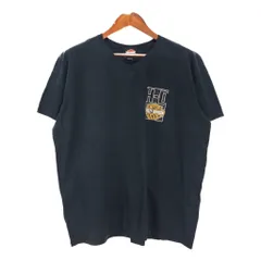 HARLEY DAVIDSON ハーレーダビッドソン VネックＴシャツ ブラック(メンズ XL相当)中古 古着 U1783のサムネイル