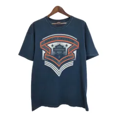 HARLEY DAVIDSON ハーレーダビッドソン モーターサイクル Ｔシャツ ネイビー(メンズ XL)中古 古着 U1898のサムネイル