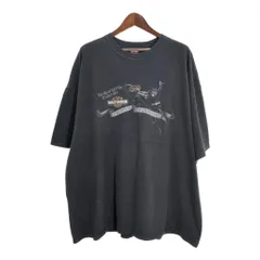 USA製 HARLEY DAVIDSON ハーレーダビッドソン モーターサイクル Ｔシャツ ブラック(メンズ 5XL)中古 古着 U1895のサムネイル