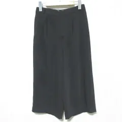 美品 Deuxieme Classe ドゥーズィーエムクラス クロップドワイドパンツ サイズ36 ブラック レディース 古着 中古 USEDのサムネイル