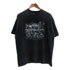 00年代 USA製 HARLEY DAVIDSON ハーレーダビッドソン 半袖Ｔシャツ モーターサイクル ブラック(メンズ XL)中古 古着 T9748