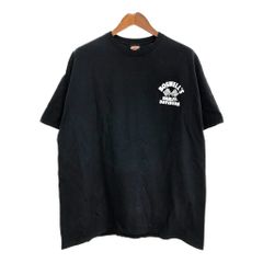 HARLEY DAVIDSON ハーレーダビッドソン 半袖Ｔシャツ 大きいサイズ モーターサイクル ブラック(メンズ 2XL)中古 古着 T9848