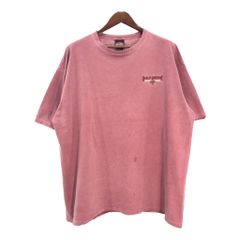 HARLEY DAVIDSON ハーレーダビッドソン 半袖Ｔシャツ 大きいサイズ モーターサイクル 後染め ピンク(メンズ 2X-LARGE)中古 古着 U0011