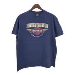HARLEY DAVIDSON ハーレーダビッドソン 半袖Ｔシャツ モーターサイクル ネイビー(メンズ XL)中古 古着 U0521のサムネイル