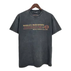 00年代 HARLEY DAVIDSON ハーレーダビッドソン 半袖Ｔシャツ モーターサイクル ブラック(メンズ XL相当)中古 古着 U0523のサムネイル