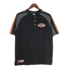 HARLEY DAVIDSON ハーレーダビッドソン ヘンリーネック 半袖Ｔシャツ モーターサイクル ワンポイントロゴ(メンズ M)中古 古着 U0753のサムネイル
