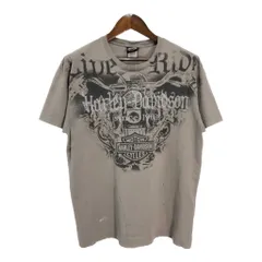 HARLEY DAVIDSON ハーレーダビッドソン 半袖Ｔシャツ モーターサイクル カーキ(メンズ L)中古 古着 U0783のサムネイル