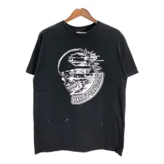 HARLEY DAVIDSON ハーレーダビッドソン スカル ガイコツ ドクロ モーターサイクル Ｔシャツ ブラック(メンズ XL)中古 古着 U1230のサムネイル