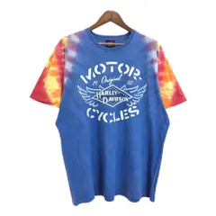 HARLEY DAVIDSON ハーレーダビッドソン Ｔシャツ タイダイ ブルー(メンズ XL)中古 古着 U1652のサムネイル