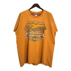 HARLEY DAVIDSON ハーレーダビッドソン モーターサイクル Ｔシャツ オレンジ(メンズ XL)中古 古着 U1692のサムネイル